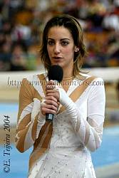 Almudena Cid during her speech